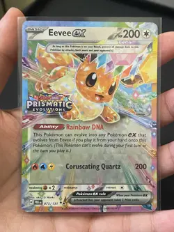 Pokemon TCG Eevee ex Stanped 075/131 Prismatic Surprise Box NM - Image 1
