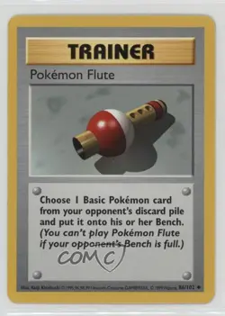 Pokemon Flute Shadowless Base Set #86 1999 - Image 1