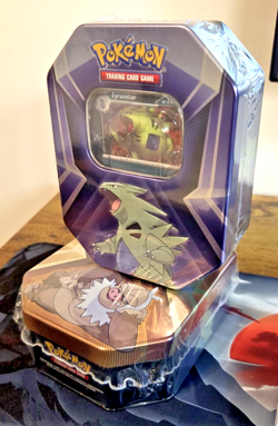 Triple Whammy Tin: Tyranitar Holo Promo. 3 booster Packs Factory Sealed Pokemon - Image 1