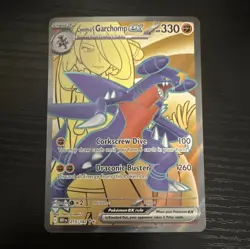 Pokemon TCG Cynthia's Garchomp ex Full Art Holo Ultra Rare 215/182 SV10 - Image 1