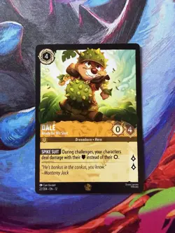 Disney Lorcana Wilds Unknown - "DALE" Ready for His Shot Legendary #22/204 - Image 1