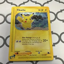 The Pokemon Company Pikachu 84/144 Regular Common 50 HP Skyridge E-Card English - Image 1