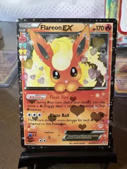 Pokemon Generations TCG Flareon EX RC6/RC32 Radiant Collection Holo NM - Image 1