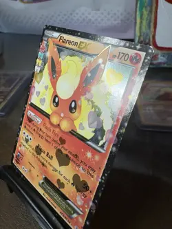 Pokemon Generations TCG Flareon EX RC6/RC32 Radiant Collection Holo NM - Image 2