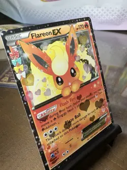 Pokemon Generations TCG Flareon EX RC6/RC32 Radiant Collection Holo NM - Image 3