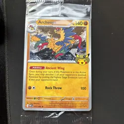 Exclusive Pokemon Chicago Field Museum Fossil Exhibit Archeops Promo Card Sealed - Image 1