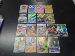 Lot Of 17 Paldea Evolved Pokemon Cards Bramblin Tropius Grusha - Image 1