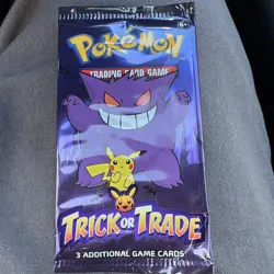 Pokemon Trick Or Trade Signle Booster Pack 3 Cards Per Pack New Sealed 👻 - Image 1