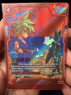 Son Gohan : Childhood SB02-006 Alt Art Manga Booster 02 Dragon Ball Card English - Image 1