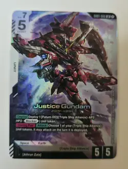 Gundam Card Game Newtype Rising Justice Gundam GD01-066 LR - Image 1