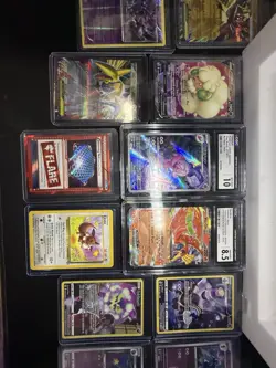 Pokemon Card Lot CGC Graded Slabs + Full Arts Ultra Rare Japanese/English Hits - Image 2