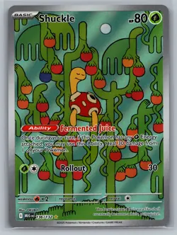 Shuckle ME01: Mega Evolution #136/132 Illustration Rare Holo Pokemon Card - Image 1