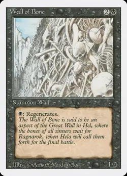 MTG Wall of Bone ** Revised Edition ** English (NM) - Image 1