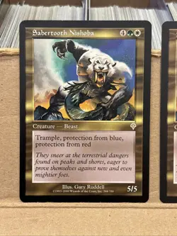 5x Magic the Gathering MTG Sabertooth Nishoba (268) Invasion LP - Image 2