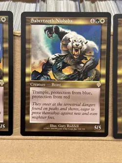 5x Magic the Gathering MTG Sabertooth Nishoba (268) Invasion LP - Image 3