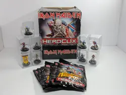 HeroClix Iron Maiden Counter Top Display Box With 9 Figures - Image 1