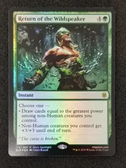 MTG Return of the Wildspeaker - Foil - Throne of Eldraine 172/269 NM/Nvr Played - Image 1