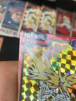 JAPANESE POKEMON ZAPDOS No.145 PRISM CARDDASS 1997 POCKET MONSTERS ELECTHOR - VG - Image 3