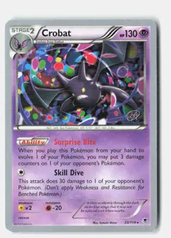 Crobat 33/119 Rare World Championship Decks Pokemon Lightly Played - Image 1