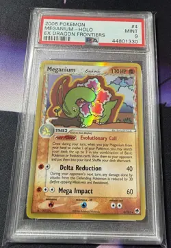 Meganium Holo 4/101 Pokemon Ex Dragon Frontiers PSA 9 - Image 1