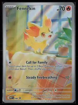 FENNEKIN 080 Holo Promo ME: Mega Evolution Promo Pokemon Near Mint - Image 1