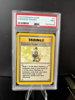 1999 Pokemon Game Pokemon Trader #77/102 PSA 9 - Image 1
