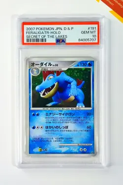 Pokemon PSA 10 Feraligatr #191 Holo Unlimited Secret Of The Lakes 2007 Japanese - Image 1