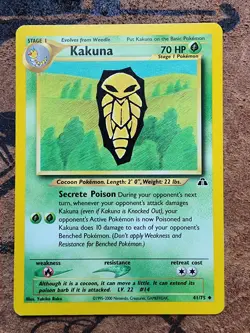 Pokemon TCG Kakuna Neo Discovery 41/75 Regular Unlimited Uncommon - Image 1