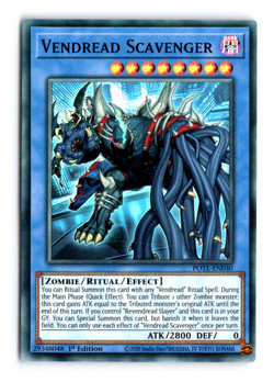 Vendread Scarvenger - POTE-EN040 - Super Rare - 1st Edition - Yugioh - Image 1