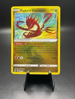 Radiant Eternatus 105/159 Holo Rare Pokemon 2023 Crown Zenith NM - Image 1