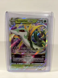 NM Pokemon Silver Tempest Serperior VSTAR Ultra Rare #008/195 - Image 1