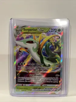 NM Pokemon Silver Tempest Serperior VSTAR Ultra Rare #008/195 - Image 2