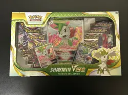 Pokemon TCG: Shaymin V Star Premium Collection Box New Factory Sealed 8 Boosters - Image 1