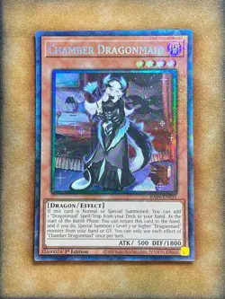Yugioh Chamber Dragonmaid RA04-EN032 Prismatic Collector Rare 1st Ed NM - Image 1