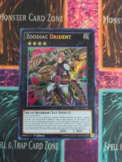 Yu-Gi-Oh! Zoodiac Drident MP17-EN208 1st Edition Secret Rare NM a1/ - Image 1