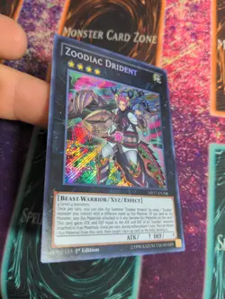 Yu-Gi-Oh! Zoodiac Drident MP17-EN208 1st Edition Secret Rare NM a1/ - Image 2