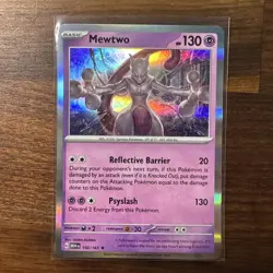Mewtwo 150/165 Holo Near Mint Pokemon TCG Scarlet & Violet 151 MEW - Image 1