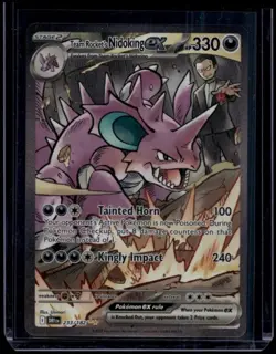 Pokemon TCG Team Rocket's Nidoking ex 233/182 Destined Rivals Special NM - Image 1