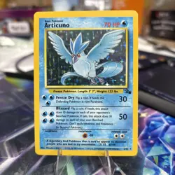 Pokemon TCG Articuno 2/62 Fossil Holo 1999 - MP - Image 1