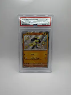 2024 Pokemon Paldean Fates Riolu Shiny Rare PSA 10 Gem Mint Low Pop - Image 1