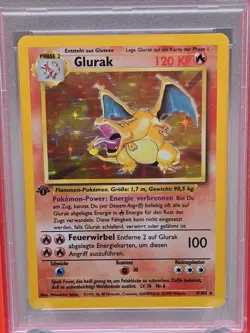 1999 POKEMON German 1ST Edition #4 GLURAK-HOLO PSA 6 EX-MT - Image 2