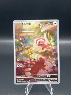 Pokemon TCG Stufful 154/132 IR Illustration Rare Full Art Mega Evolution - Image 1