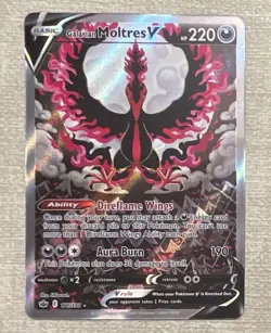 The Pokemon Company Galarian Moltres V 177/198 Chilling Reign UR Full Art Holo - Image 1