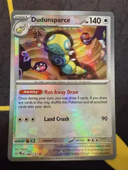 Dudunsparce 080/131 Master Ball Pattern Holo Prismatic Evolutions Pokemon TCG NM - Image 1