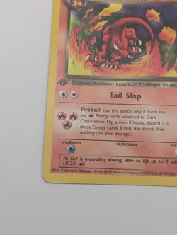 Pokemon 1st Edition Dark Charmeleon Team Rocket 32/82 WOTC 2000 NM - Image 4