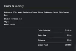 Chaos Rising Pokemon Center Elite Trainer Box x2 (PRE-SALE) - Image 2