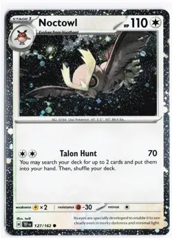 Pokemon Noctowl - 127 (Cosmos Holo) Promo Holo SVP 127/162 NM - Image 1