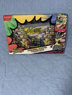 POKEMON TCG ASCENDED HEROES Premium Poster MEGA LUCARIO COLLECTION SEALED NEW - Image 1