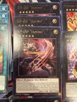 K9 Deck Support Core Justice Hunters Hound NASH Knight & More Yugioh JUSH - Image 4