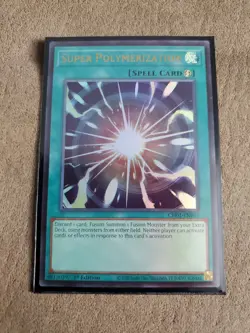 Yugioh! Super Polymerization CH01-EN033 Ultra Rare 1st Edition Near Mint - Image 1